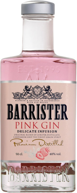 Джин "Barrister Pink Gin" 0.5 л. Джин "Barrister Pink Gin" 0.5 л.