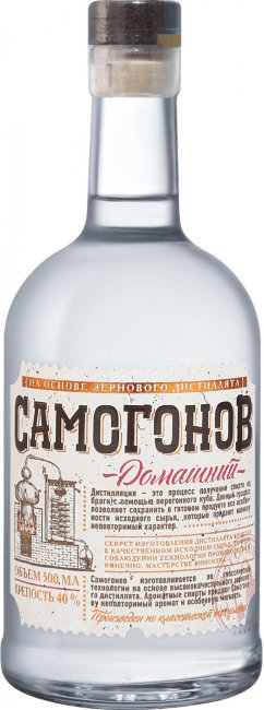Водка "Самогонов" Домашний, 0.5 л
